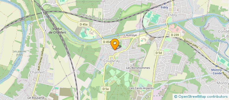 localisation de l'entreprise ASS LES BLOUSES ROSES  COUPVRAY