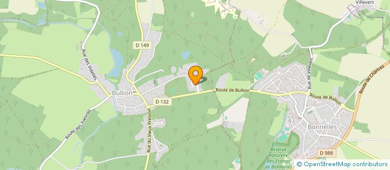 localisation de l'entreprise ASS  LES CARNUTES  BULLION