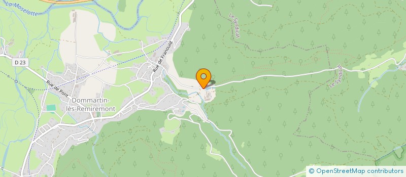 localisation de l'entreprise ASS LES CAVALIERS DE LA LICORNE  DOMMARTIN-LES-REMIREMONT