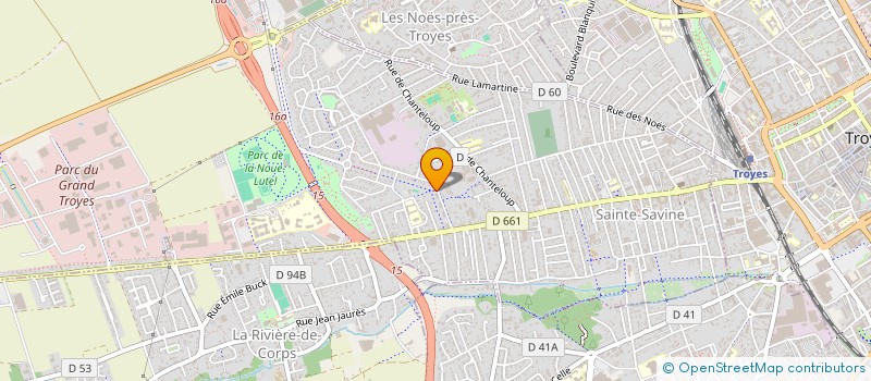 localisation de l'entreprise ASS LES CHANTHAME LOUPS  SAINTE-SAVINE