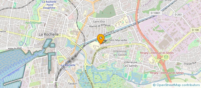 localisation de l'entreprise ASS LES CHAUSSONS DE SATIN  LA ROCHELLE