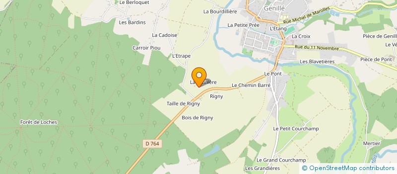 localisation de l'entreprise ASS LES CHEVAUX DE L ARBRE EN BOULE  GENILLE