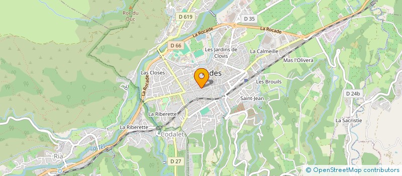 localisation de l'entreprise ASS LES CINE RENCONTRES à PRADES