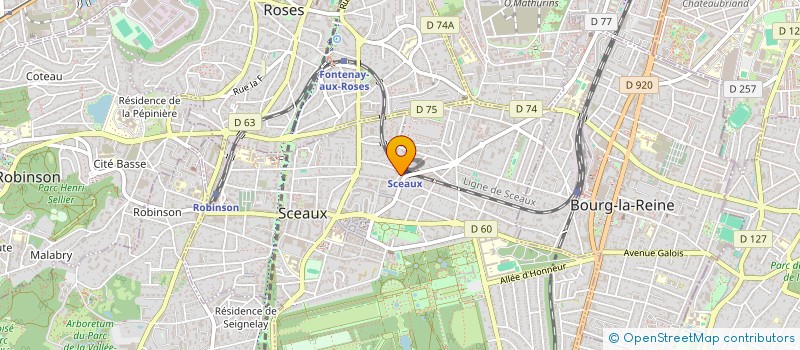 localisation de l'entreprise ASS LES COMEDIENS DE MEDICIS à SCEAUX