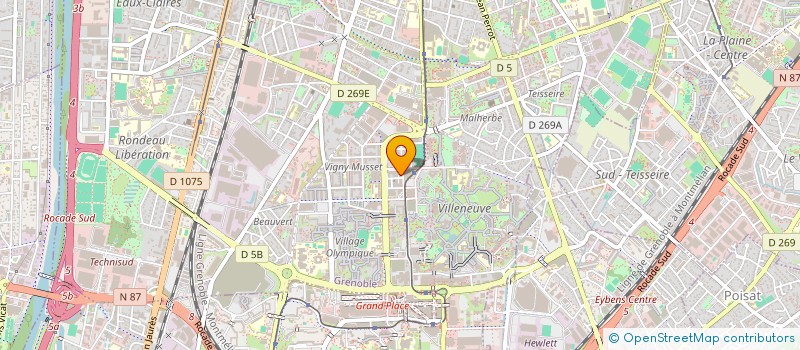 localisation de l'entreprise ASS LES COMPAGNIES REUNIES  GRENOBLE