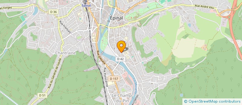 localisation de l'entreprise ASS LES COMPAGNONS D ELEUSIS à EPINAL