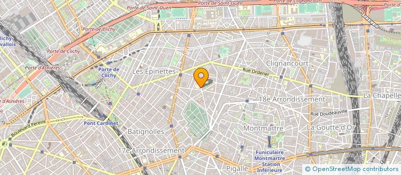 localisation de l'entreprise ASS  LES COMPAGNONS DE MONTMARTRE  PARIS