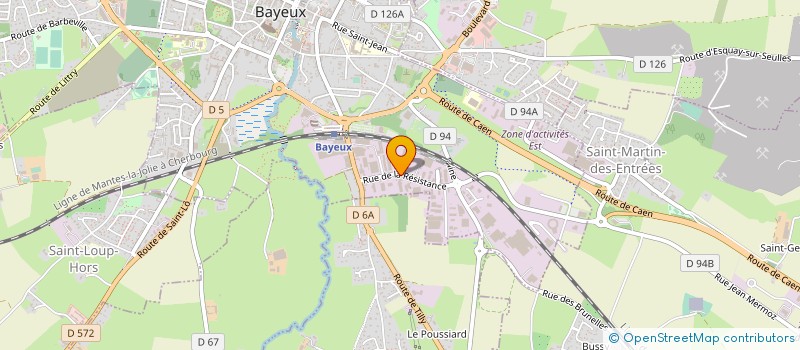 localisation de l'entreprise ASS LES COMPAGNONS HEBERGEMENT à BAYEUX
