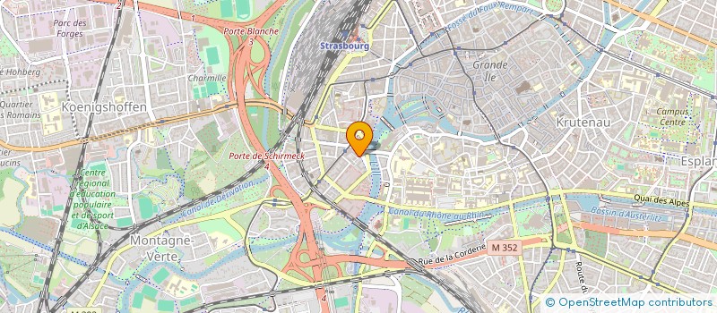 localisation de l'entreprise ASS LES CONFERENCES J.P. LECOCQ  STRASBOURG