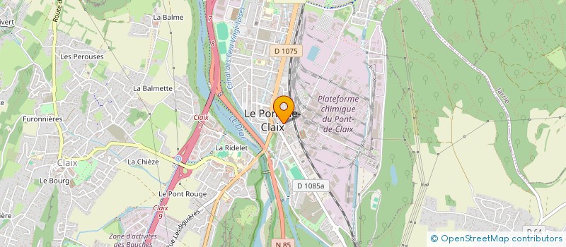 localisation de l'entreprise ASS LES COPAINS DE LA CLASSE 67  LE PONT-DE-CLAIX