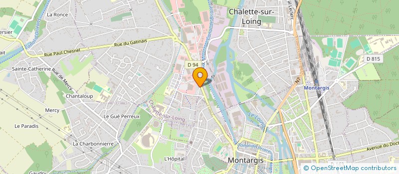 localisation de l'entreprise ASS LES COSAQUES DE JANE STOUPNIKOFF  CHALETTE-SUR-LOING