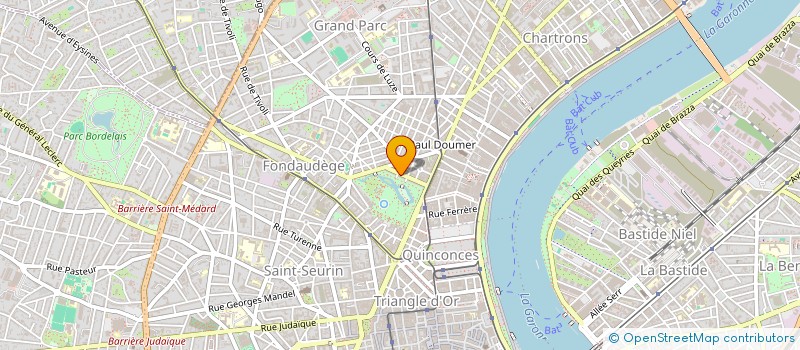 localisation de l'entreprise ASS LES COSMIQUES TROUPIERS à BORDEAUX