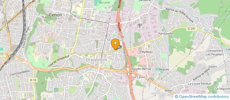 localisation de l'entreprise ASS LES COTEAUX DES HAUTS DE GARONNE à CENON
