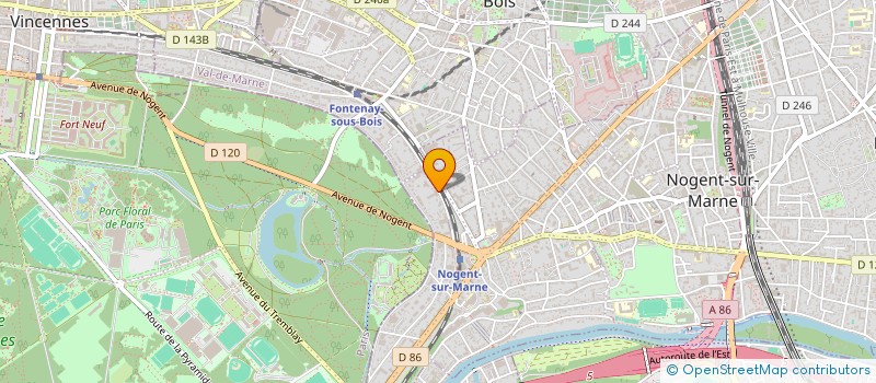 localisation de l'entreprise ASS LES COULISSES DE L'EVEIL à NOGENT-SUR-MARNE