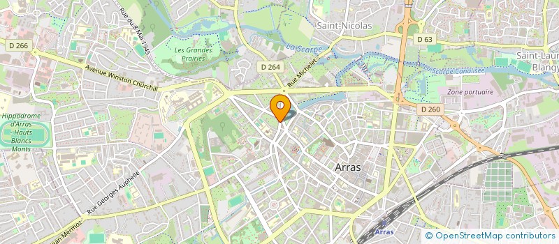 localisation de l'entreprise ASS LES DENTELLIERES D'ARRAS à ARRAS