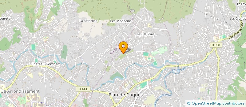 localisation de l'entreprise ASS LES DIEUX TERRIBLES à PLAN-DE-CUQUES