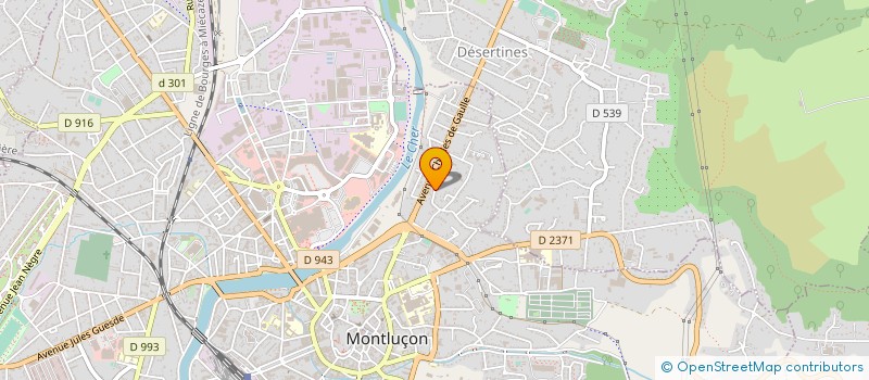 localisation de l'entreprise ASS LES DONS D ORGANES ET TISSUS HUMAINS à MONTLUCON
