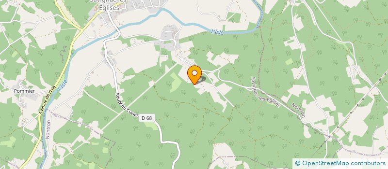 localisation de l'entreprise ASS LES ECUREUILS DE CHARDEUIL  COULAURES