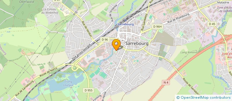 localisation de l'entreprise ASS LES ECUREUILS ECOLE PONT SARAVI à SARREBOURG