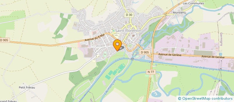 localisation de l'entreprise ASS LES ECURIES DE L'ARMANCON à SAINT-FLORENTIN