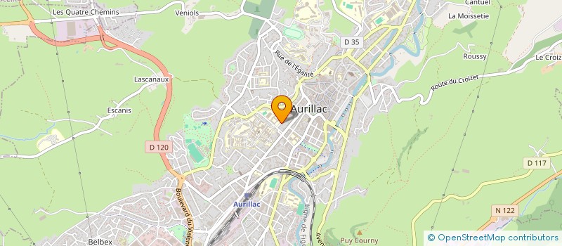 localisation de l'entreprise ASS LES ENFANTS DE BOMA  AURILLAC