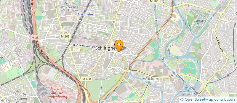 localisation de l'entreprise ASS LES ENFANTS DE L ESPOIR ALSACE à SCHILTIGHEIM