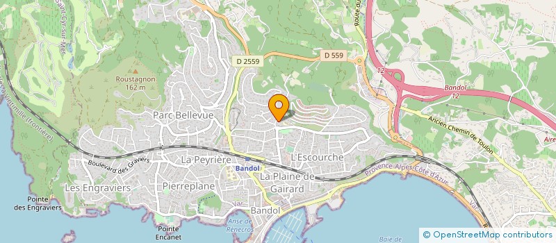 localisation de l'entreprise ASS LES ENFANTS DE LA BAIE à BANDOL