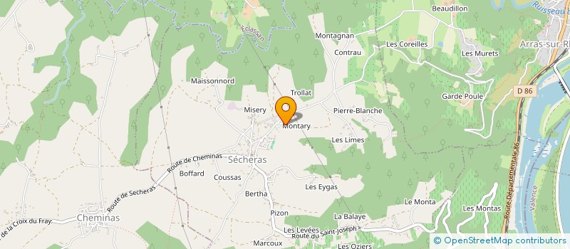 localisation de l'entreprise ASS LES EPICURIENS DE SERVICE  SECHERAS