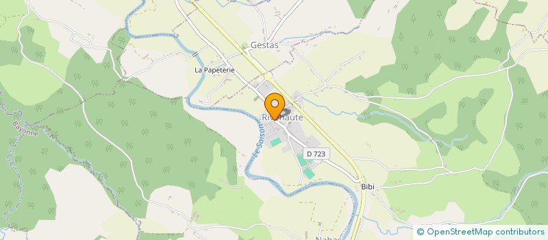 localisation de l'entreprise ASS LES EVENTS à RIVEHAUTE