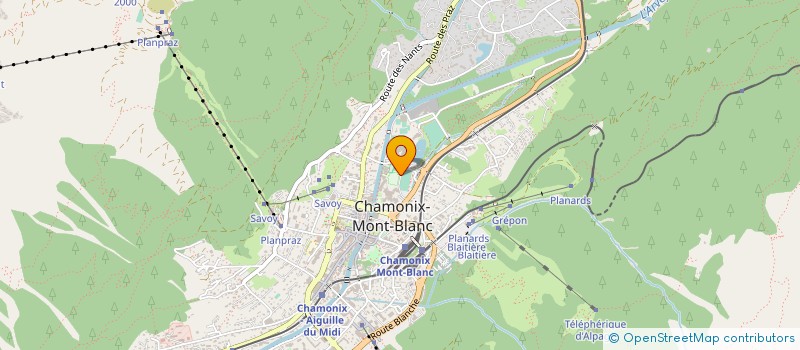 localisation de l'entreprise ASS LES FANATICS  CHAMONIX-MONT-BLANC