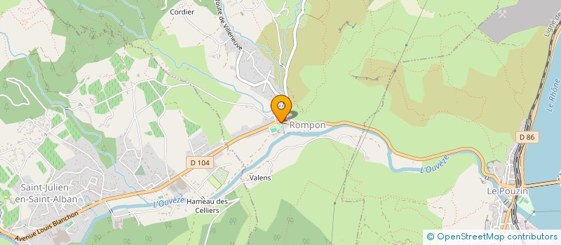 localisation de l'entreprise ASS LES FONTAINES D'OUVEZE  ROMPON