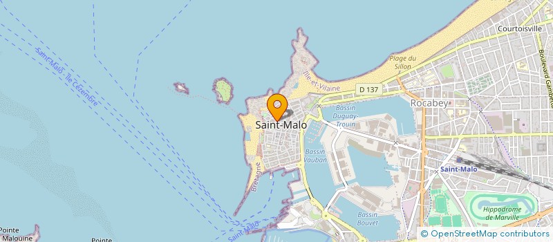 localisation de l'entreprise ASS  LES FRERES HIRSCH  SAINT-MALO