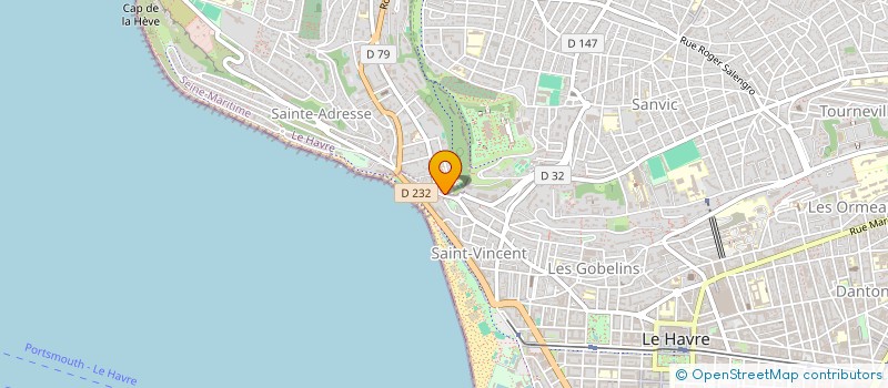 localisation de l'entreprise ASS LES GADELLES-OGEC LYCEE JEANNE D ARC  SAINTE-ADRESSE