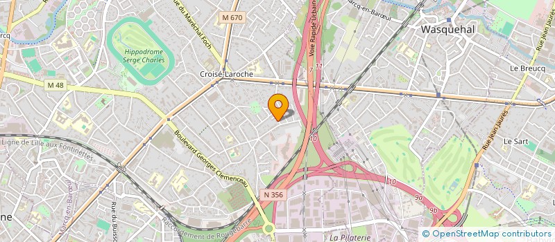 localisation de l'entreprise ASS LES GAGNANTS à MARCQ-EN-BARŒUL