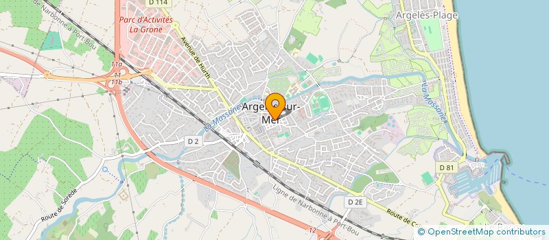 localisation de l'entreprise ASS LES GRAINES VIVACES  ARGELES-SUR-MER