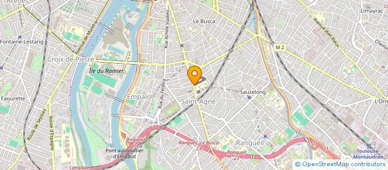 localisation de l'entreprise ASS  LES GRENIERS TOULOUSAIN DE DANSE  TOULOUSE