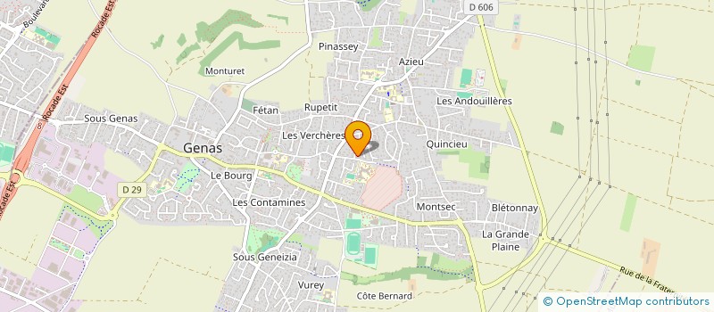 localisation de l'entreprise ASS LES HOBRELLES V à GENAS