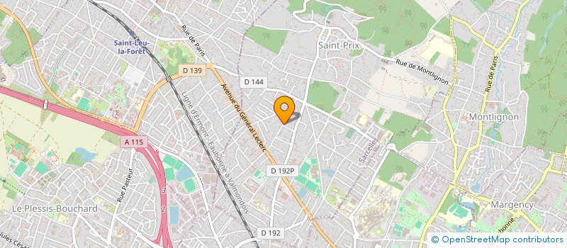 localisation de l'entreprise ASS  LES JOIES DE LA MUSIQUE à SAINT-PRIX