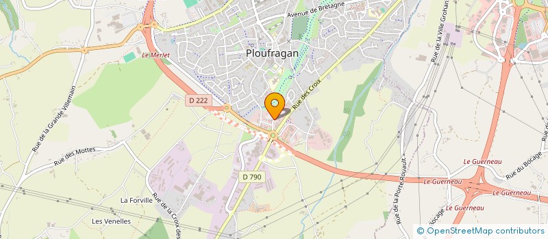 localisation de l'entreprise ASS LES LEGUMIERS DE LA MER  PLOUFRAGAN