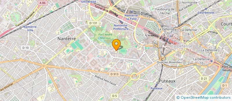 localisation de l'entreprise ASS LES LEVE TOT à NANTERRE