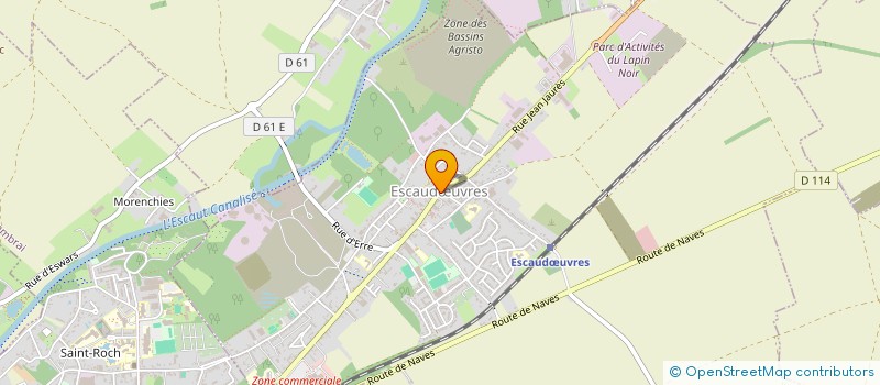 localisation de l'entreprise ASS LES LOISIRS DU MERCREDI  ESCAUDUVRES