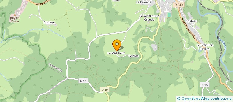 localisation de l'entreprise ASS LES LOUPIOTS  EYMOUTIERS