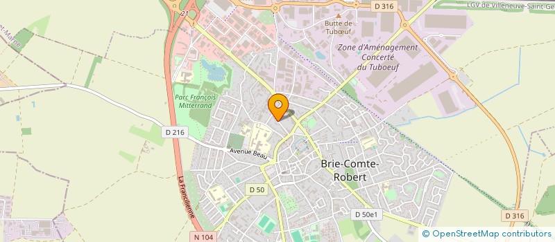 localisation de l'entreprise ASS LES LUMIERES ENCHANTEES  BRIE-COMTE-ROBERT