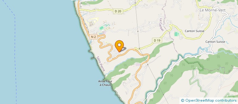 localisation de l'entreprise ASS  LES MAINS OUVERTES  LE CARBET