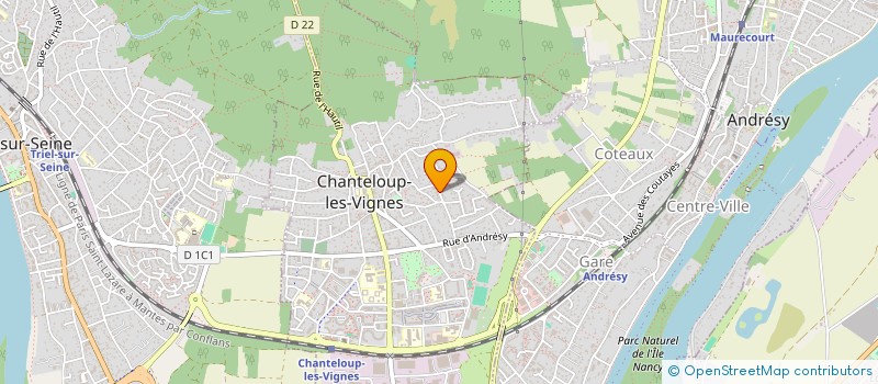 localisation de l'entreprise ASS LES MESSAGERS à CHANTELOUP-LES-VIGNES