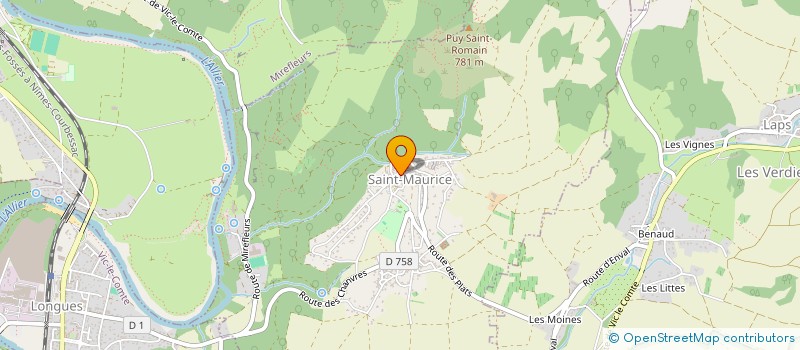 localisation de l'entreprise ASS LES MOTS PENSEES à SAINT-MAURICE