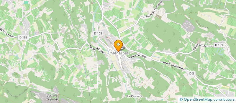 localisation de l'entreprise ASS LES MUSICALES DU LUBERON  MENERBES