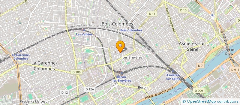 localisation de l'entreprise ASS LES MUSICIENS D ASNIERES  ASNIERES-SUR-SEINE