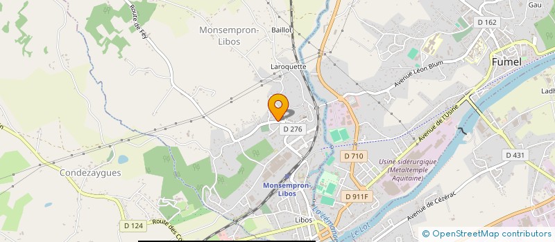 localisation de l'entreprise ASS LES NOUVELLES DE CUZORN  CUZORN