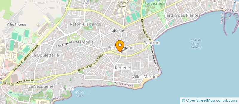 localisation de l'entreprise ASS LES P'TITS MOUSSES à SAINT-NAZAIRE